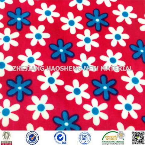 KS Printed Spandex Velvet Fabric for Lady/Kids Pajama Fabric in China